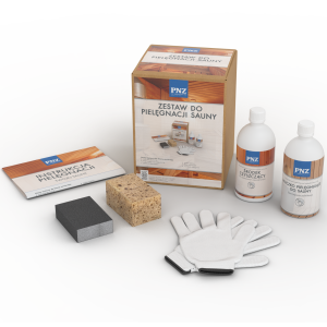 Zestaw do pielęgnacji sauny z mleczkiem i środkiem czyszczącym