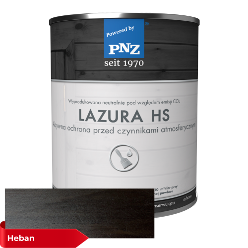 Lazura HS do drewna 5L Heban