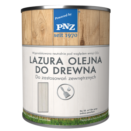 Lazura Olejna do drewna 0,75L Biały
