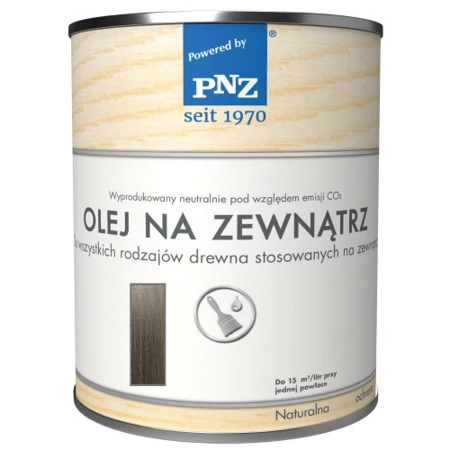 Olej na zewnątrz do tarasów 0,75L Ciemnoszary Effekt