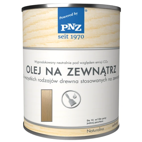 Olej na zewnątrz do tarasów 0,75L Średni Szary Effekt