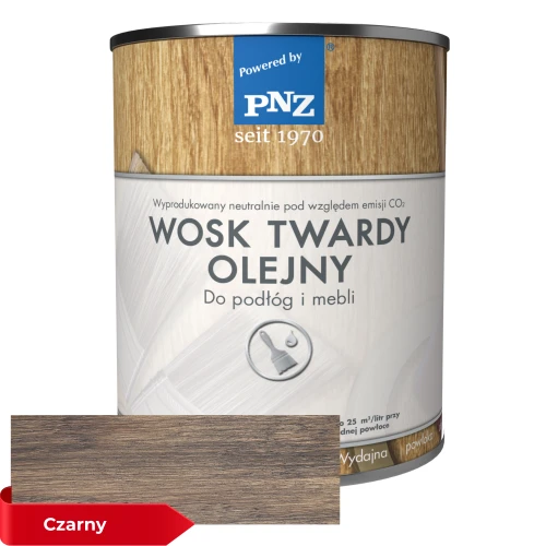 Wosk Twardy Olejny 2,5L Czarny