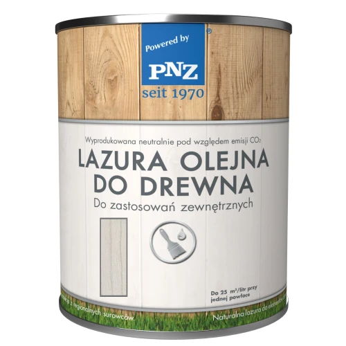 Lazura Olejna do drewna 5L Biały