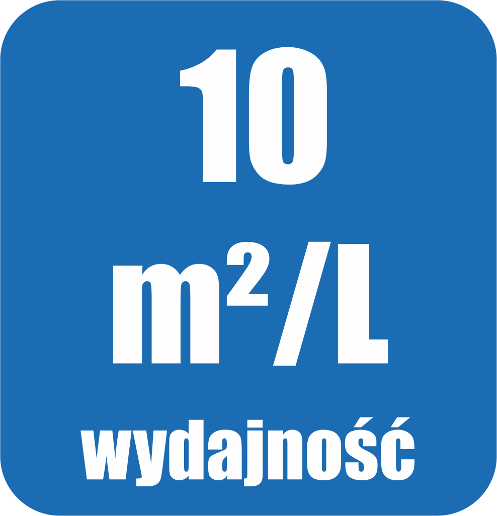 Grafika prezentująca wydajność Lazury HS marki PNZ