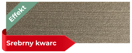Próbka koloru srebrny kwarc