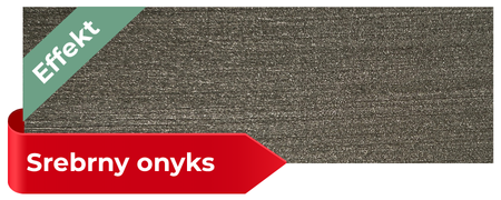 Próbka koloru srebrny onyks effekt
