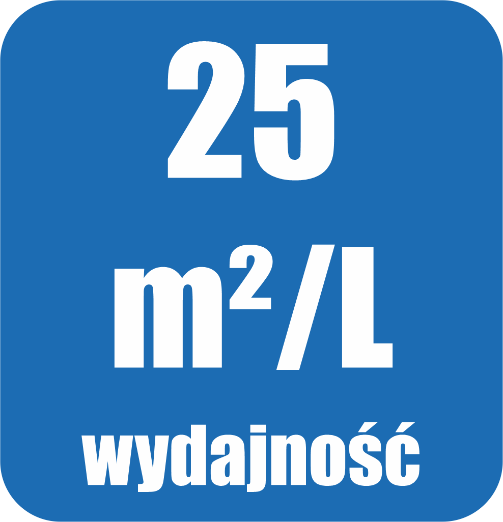 Grafika prezentująca wydajność oleju do blatów kuchennych marki PNZ