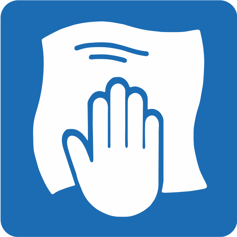 Produkty do pielęgnacji sauny należy nanosić za pomocą ściereczki lub miękkiej gąbki.